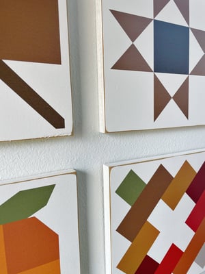 Image of 6 Set - Autumn Harvest Barn Quilts