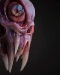 Image 13 of Flesh Oracle Snaggletooth Pendant - Handmade OOAK
