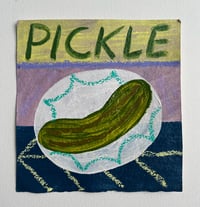 Pickle on lilac and navy