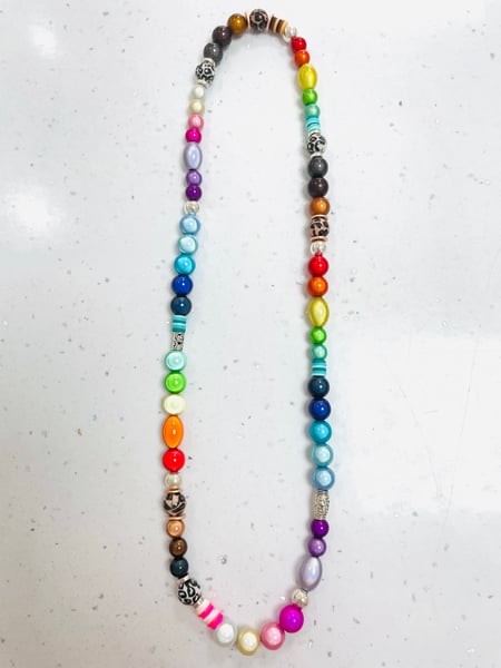 Image of Glow Bead Funky Necklace 20 inch
