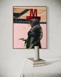 Image 4 of Painting / maleri / "København – Malerdrømme og tankestreger – Metrokonen" / 60x75 cm