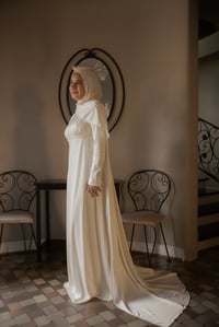 Image 4 of 1970s Dress & Scarf Set