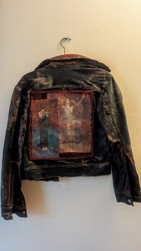 Image 2 of Denim jacket (repurposed- Circe inspired)
