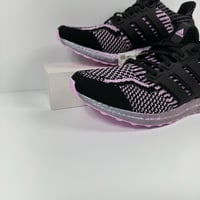 Image 5 of ADIDAS ULTRABOOST 5.0 DNA BLACK ALMOST PINK WOMENS RUNNING SHOES SIZE 9 LILAC PRIMEKNIT NEW