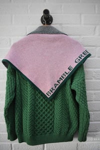 Image 1 of Bramble Green Lambswool Shawl - Made in Scotland