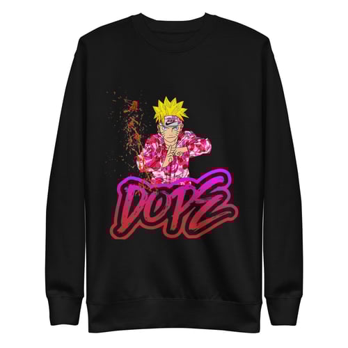 Image of Naruto Uzumaki Anime Dope Graphic Print Sweatshirt