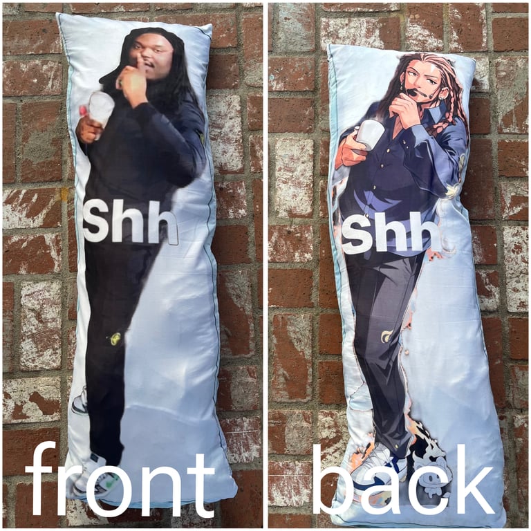 the shhh body pillow case Image 5