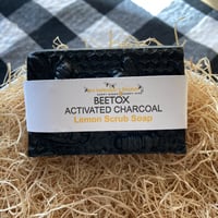 Image 3 of Beetox  Activated Charcoal Honeybee Glycerin Scrub Body Bar