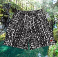 Image 1 of "Netscape" recycled unisex mesh shorts (charcoal)