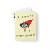 Poker playing cards ANGRY WOMEN 