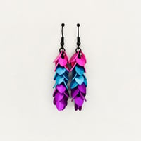 Image 6 of Itsy Bitsy Cascading Scale Earrings