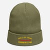 CROSSFACE PRO Organic ribbed beanie