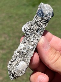 Image 13 of Coated Quartz Point & Calcite Specimen #2545