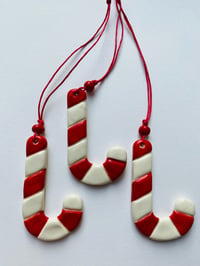 Candy Cane Christmas Decorations Set of Three