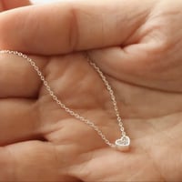 Image 2 of Lisa Angel Tiny Crystal Heart Pendant