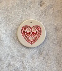 Image 2 of Red Bird Heart Tag