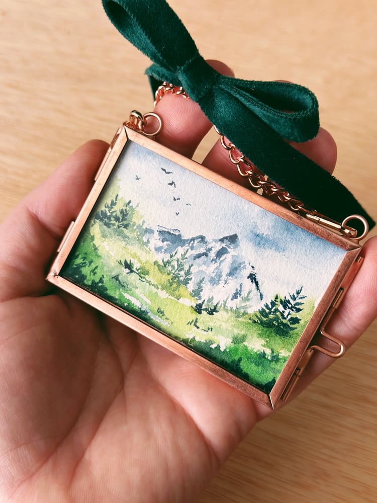 Image of Mountain View - Heirloom Watercolor Ornament