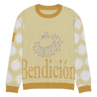 Image 9 of Golden Knitted crew neck sweater