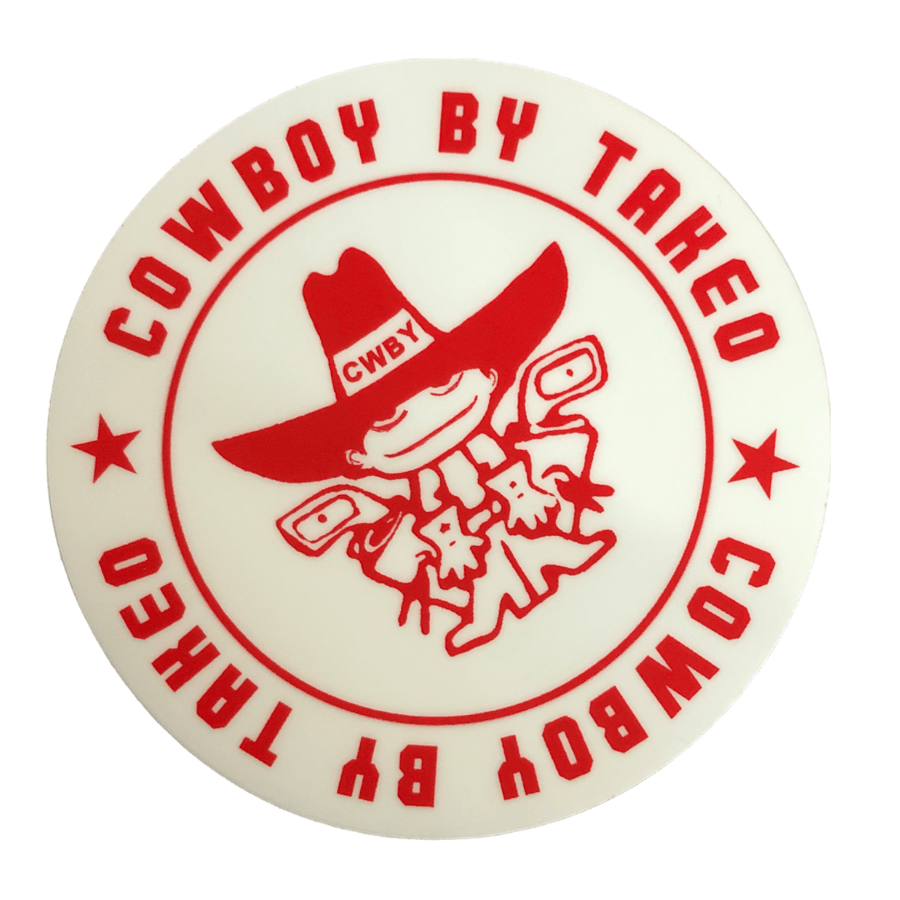 Image of COWBOY CIRCLE LOGO STICKERS 