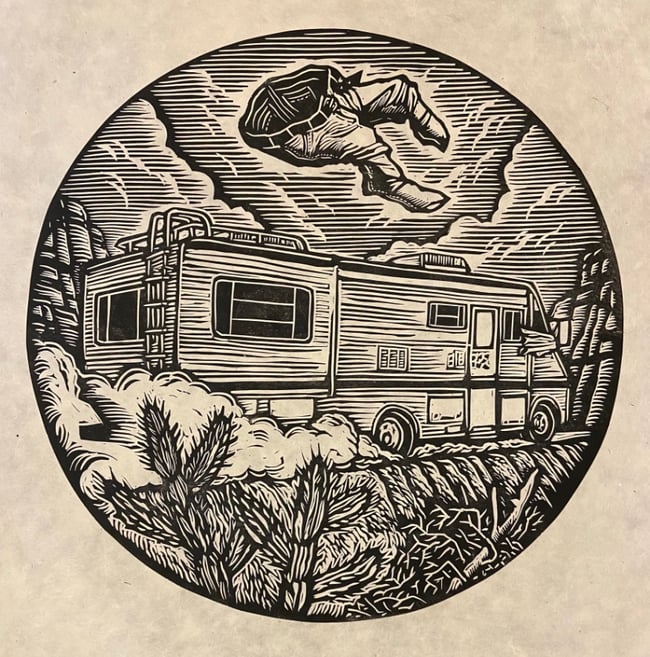 Breaking Bad Block Print