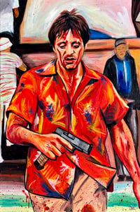 Image 1 of “Stabbed & Shot” OG Canvas Painting