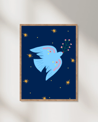 Bird Print - Night Sky