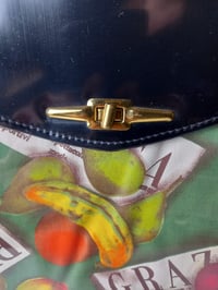 Image 3 of Vtg Bag Large Vinyl Italian Statement Fruit Pattern Shopper Unusual Over-sized