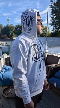 Image 2 of O/M Logo hoodie - grey