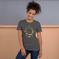 Image 25 of Astronomy Inspired Gold Lunar Phases Unisex t-shirt