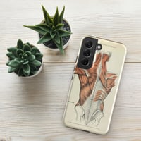 Image 9 of Antique Anatomical Illustration Human Posterior Musculature Tough case for Samsung®