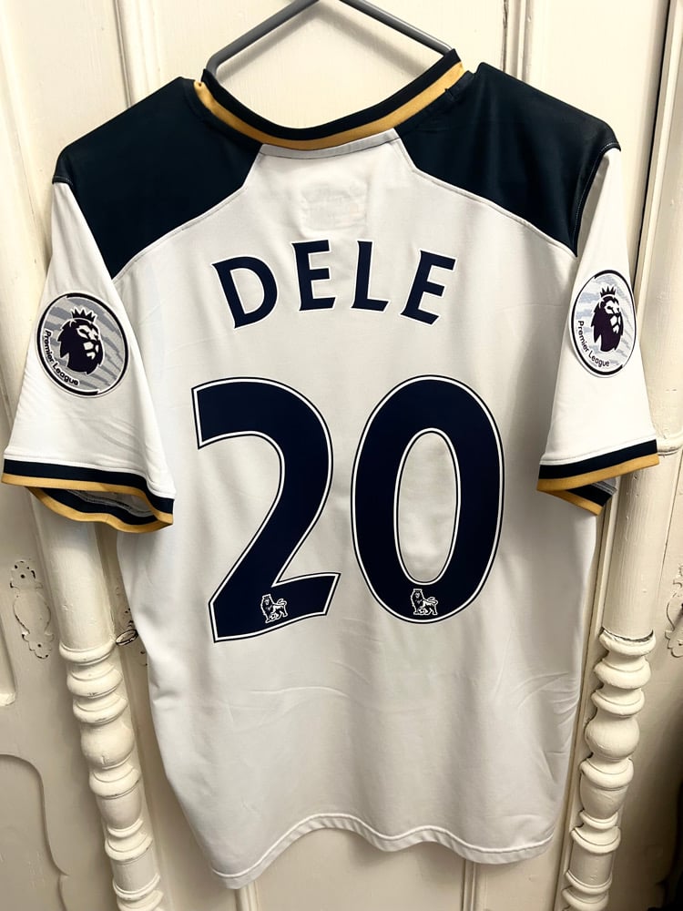 Image of Tottenham Hotspur “DELE 20” 2016/17 Home Shirt + PL patches  (S)