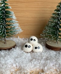 Image 3 of Handmade stack of 3 snowballs. 