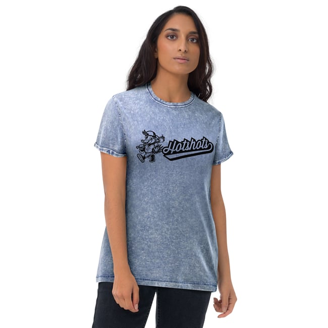 Hotshots Retro Acid Washed "Denim" Style Tee