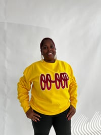 Image 4 of  OO-OOP SEQUINS  YELLOW CREWNECK 