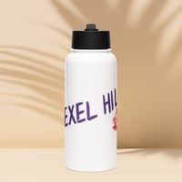 Image 1 of Stainless steel water bottle with a straw lid