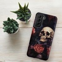 Image 14 of Goth Inspired Baroque Style Painting Skull and Flowers Tough case for Samsung®