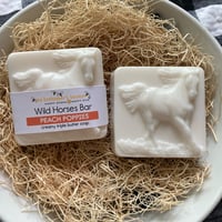 Image 3 of Wild Horses Creamy Butter Body Bar- Peach Poppies