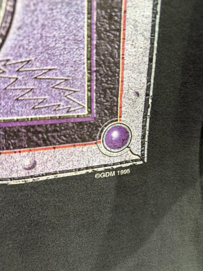 Grateful Dead 1995 Plaque T-Shirt - Size L