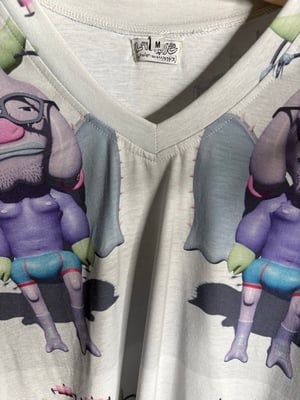 Image of Lactose V-Neck Angel Bull Sample Tee