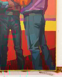 Image 2 of Ya Gotta Have Frinds - 18x24" Acrylic on wood panel