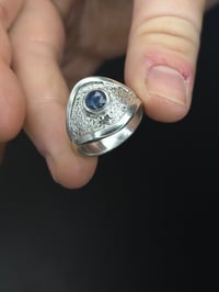 Image 2 of Sapphire Stardust saddle ring | size 10