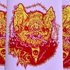Bat Pack Yellow And Red Print