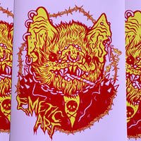 Image 1 of Bat Pack Yellow And Red Print
