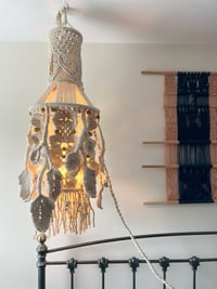 Image 1 of Jungle Leaf Macrame Chandelier