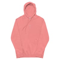Image 5 of Embroidered Cross pigment-dyed 9oz hoodie