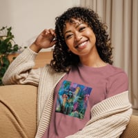 Image 2 of Women's Relaxed T-Shirt with Jellyfish