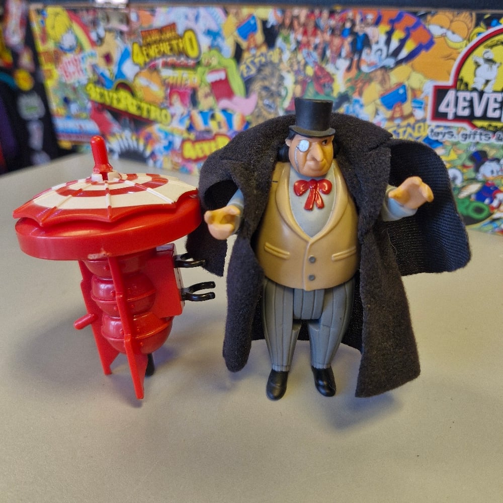 Image of Batman The Animated Series Penguin Hypno-Spin Umbrella Figure – 1990s Kenner