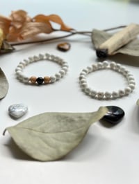 Image 1 of White turquoise bracelet 