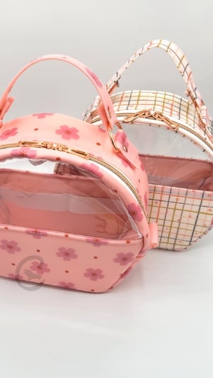 Image of Pink Floral Makeup Bag