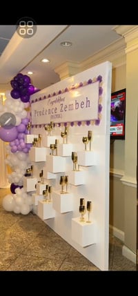 Image 3 of White Champagne stand for cocktail  for rent only 